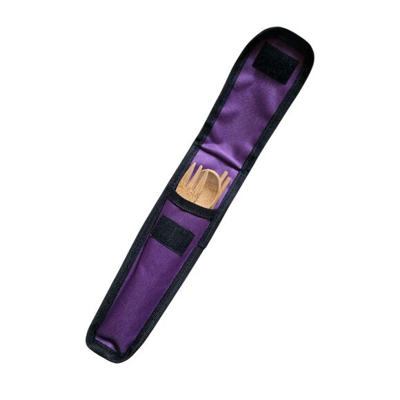 Liv Cycling Reusable BAMBOO Utensil Set Knife Fork Spoon Chopsticks w Pouch NWT - Picture 2 of 5